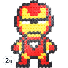 Block N Story D-Form積木包裝 盔甲人, 混合顏色, 2個
