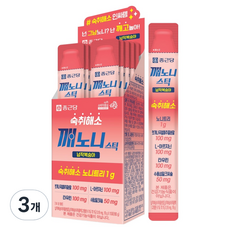 종근당 깨노니 납작복숭아 숙취해소스틱, 18g, 30개