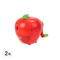 Deli 蘋果卷筆刀 E0659, 紅色, 2個