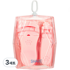 신신살롱 어느각도나 아찔한 속눈썹 광각뷰러 세트, 핑크, 3세트