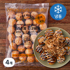 지엔씨푸드 크리스피 타코야끼 문어 18% 30입 (냉동), 1.05kg, 4개