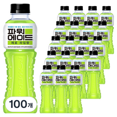 파워에이드 제로 라임향, 600ml, 100개