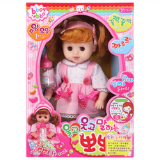 kidmate 孩子王 喝奶娃娃 附奶瓶, 1個, 粉色