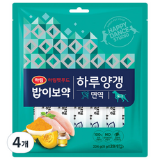 하림펫푸드밥이보약 강아지 하루양갱 파우치, 닭고기, 4개, 224g, 면