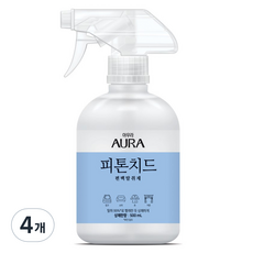 아우라 피톤치드 편백탈취제 상쾌한향 본품, 500ml, 4개