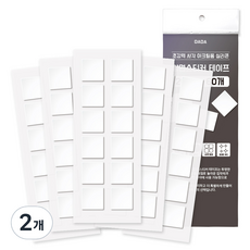 DADA 超強力方形亞克力泡棉矽膠雙面貼紙膠帶 20mm 60入, 2個