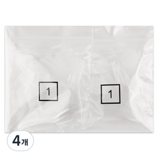 Lvia 長款芭蕾美甲片 1號 50p, 4個, 透明