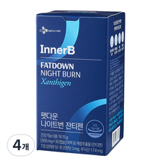 리턴업 팻다운 컷 잔티젠 다이어트 보조제, 4개, 30캡슐, 30정