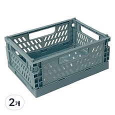 withWIN 접이식 폴딩 캠핑 수납정리함, 다크블루, 2개