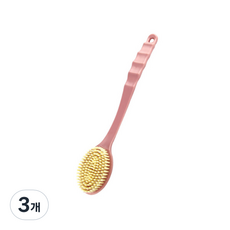 각질제거 샤워 브러쉬 DC-014, 핑크, 3개, 1개입