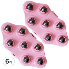 오피르 자석 마사지볼, 핑크, 6개