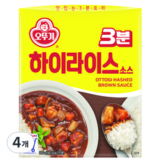 오뚜기3분 하이라이스 소스, 200g, 4개