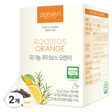 다비앙 유기농 루이보스 오렌지 티백, 1.5g, 10개입, 2개