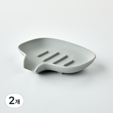 Modern House 圓形矽膠肥皂架, 2個, 灰色