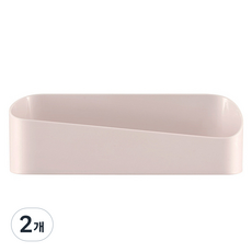 흡착식 라운딩 정리 선반, 아이보리, 2개