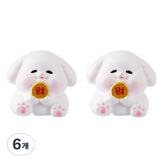 라벤티아 동물 미니어처 장식품 타입6, 6개