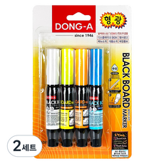 DONG-A 螢光黑板筆4色組, 2套, 4色