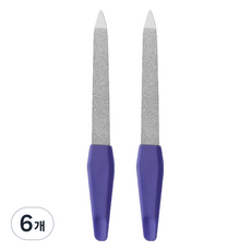 난리시스터즈 스테인리스 손톱 정리 네일 파일 11.7cm, 6개, TYPE 10