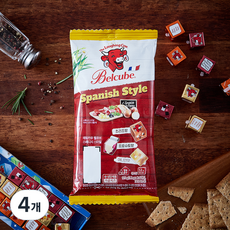 래핑카우 벨큐브 스패니시 스타일 치즈, 5.2g, 24개입, 4개