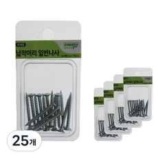 핸디맨 납작머리 일반나사 4 x 38 mm 15p, 25개