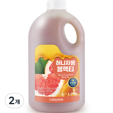 까로망 허니자몽 블랙 티, 1.9kg, 2개