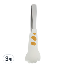푸코 캐치캣 주방집게 소, 화이트, 3개