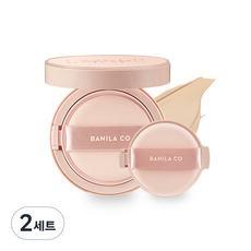 바닐라코 커버리셔스 파워 핏 롱웨어 쿠션 14g + 리필 14g 세트, 23 피넛, 2개