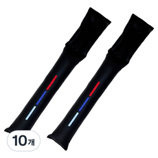 SOTT 자동차 시트 틈새쿠션, 10개, 블랙 + 레드스카이