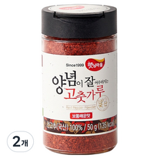 햇님마을 국산 양념이 잘 어우러지는 고춧가루 보통매운맛, 50g, 2개