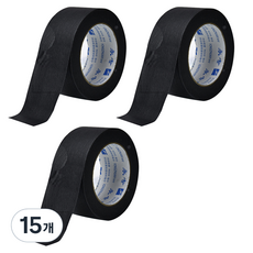 마다꾸미 크래프트 종이테이프 24mm, 블랙, 15개