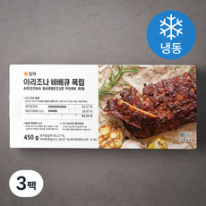 탐육 아리조나 바베큐폭립 (냉동), 450g, 3팩