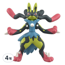 아카데미과학 몬스터콜렉션 MM 노란 메가 루카리오 포켓몬스터 몬콜레 피규어 S25044, 4개