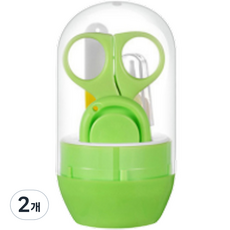 Orae幼兒用彩色指甲剪, 草綠色, 2個