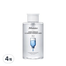 JMsolution 肌司研 潔淨保濕卸妝水, 4個, 500ml