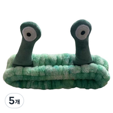 俏皮姐妹可愛洗臉髮帶, 5個, 綠色漸層