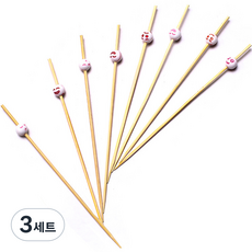 E Home Baking 竹製表情符號籤 12cm, 100入, 3套