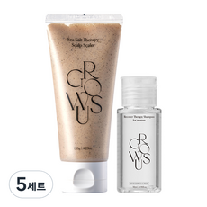 그로우어스 씨솔트 두피 스케일러 120g + 포우먼 샴푸 50ml 세트, 5세트