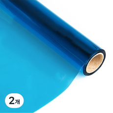 FILMBANK UBIGEO PVC 透明彩色捲膜 藍色, 2個, 950 x 1000 x 0.3mm