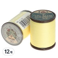 Fujix Farm 鋪棉線, 30檸檬黃, 12個