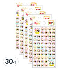 쁘띠팬시 아이들 칭찬스티커 DA5290, 혼합색상, 30개