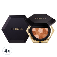 ELROEL 混合氣墊HD黑色 12.5g, 21號淺米色, 4個