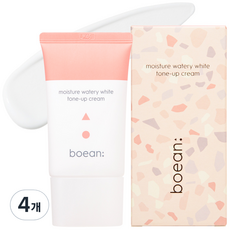 보얀 모이스처 워터리 화이트 톤업 크림, 4개, 50ml