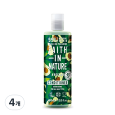 FAITH IN NATURE 酪梨潤髮乳, 4個, 400ml