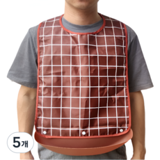 로시테라 탈부착 성인용 턱받이, 카라-L, 5개