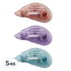 Dong-A PMS 雙面膠帶 3入組 6mm x 6m, 5套, 粉紅色, 紫色, 藍色