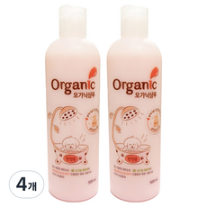 씨앤앤코스메틱 오가닉 베이비파우더 애견샴푸, 500ml, 1개입, 4개