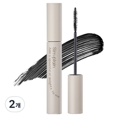 Sim plain 纖細睫毛膏, 2個, 黑色