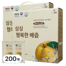 싱싱 행복한 배즙, 100ml, 200개
