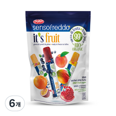 돌핀 유기농 폴라레티 잇츠푸르츠 얼려먹는 아이스바 10p, 400ml, 6개
