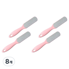 Goodssum 乾淨去老繭器 粉紅色不鏽鋼磨砂板 3.7 x 23 cm, 1入, 8個